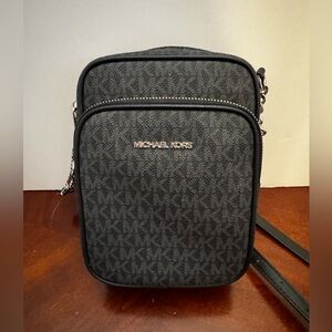 Michael Kors Black Signature MK Crossbody Bag